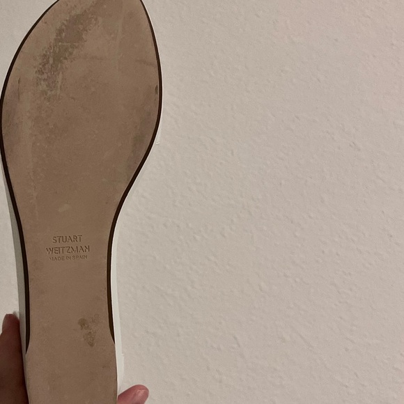 Stuart Weitzman Capri Wedge Sandal in White 9.5 - Picture 8 of 12